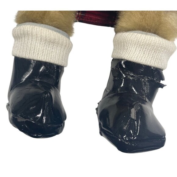 Fiona 2008 Collectible Plush Bear In Plaid Dress Accessories & Bow Detailing - Picture 3 of 6